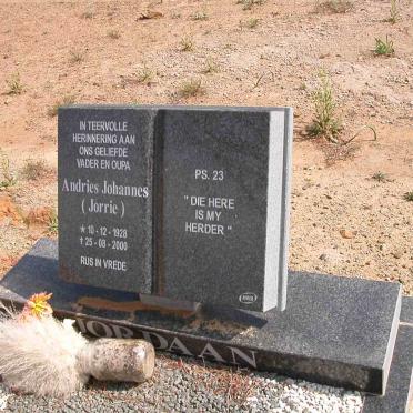 JORDAAN Andries Johannes 1928-2000