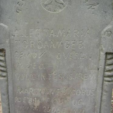 JORDAAN Marthuns Jacobus 1924-1924 :: JORDAAN Alletta Maria 1924-1924