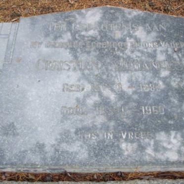 LABUSCHAGNE Christiaan Johannes 1882-1960