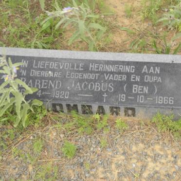 LOMBARD Barend Jacobus 1920-1966