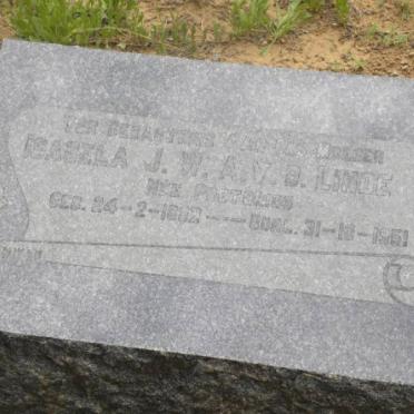 LINDE Isabela J.W.A., v.d nee PRETORIUS 1882-1951
