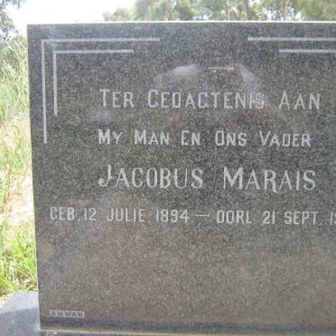 MARAIS Jacobus 1894-1962