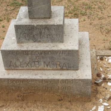 McRAE Alice Mary 1884-1918