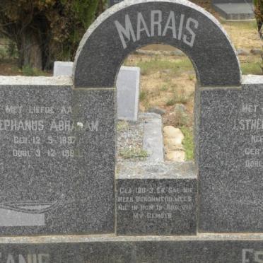 MARAIS Stephanus Abraham 1897-196? &amp; Esther Naomi KRUGER 1901-1948