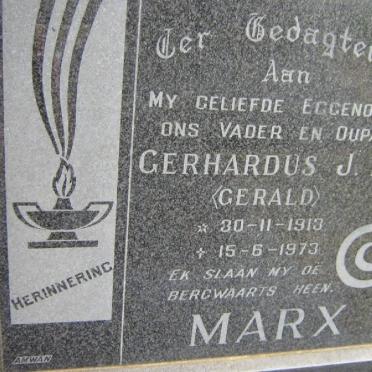MARX Gerhardus J.D. 1913-1973