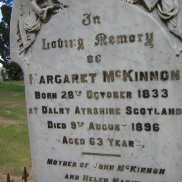 McKINNON Margaret 1833-1896