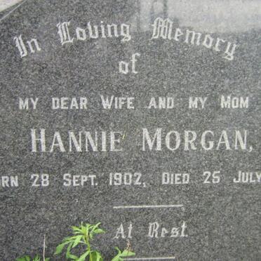 MORGAN Hannie 1902-1971
