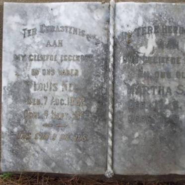 NEL Louis 1882-1942 &amp; Martha S. 1888-1969