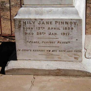 PINNOY Emily Jane 1859-1917