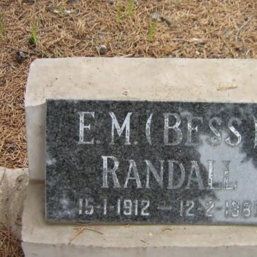 RANDALL E.M. 1912-1981