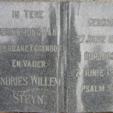 STEYN Andries Willem 1877-1959
