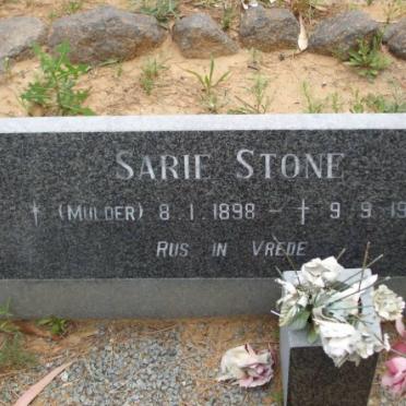 STONE Sarie nee MULDER 1898-1984