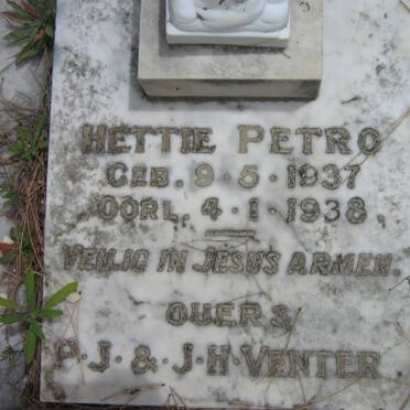 VENTER Hettie Petro 1937-1938