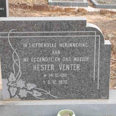 VENTER Hester 1911-1970