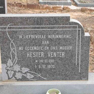 VENTER Hester 1911-1970