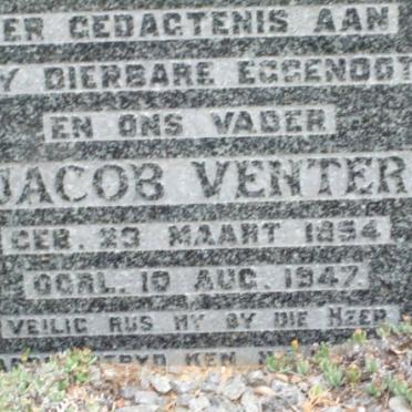 VENTER Jacob 1854-1947