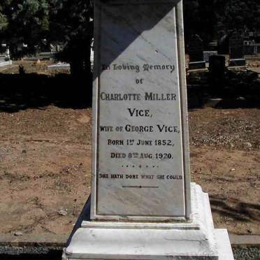 VICE Charlotte Miller 1852-1920