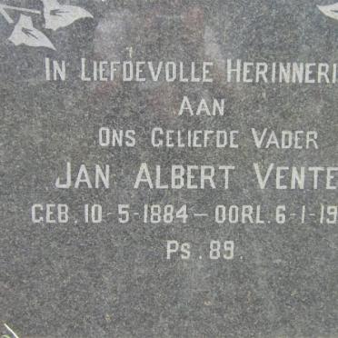 VENTER Jan Albert 1884-1959