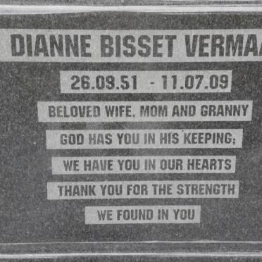 VERMAAK Dianne Bisset 1951-2009