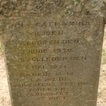 VILJOEN Anna Catharina 1920-1921