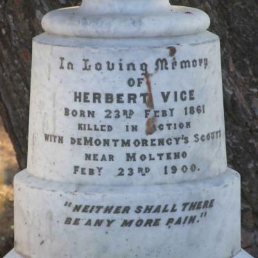 VICE Herbert 1861-1900