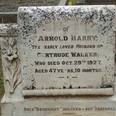 WALKER Arnold Harry -1927