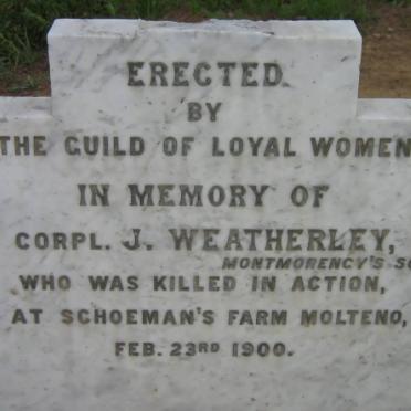 WEATHERLEY J -1900