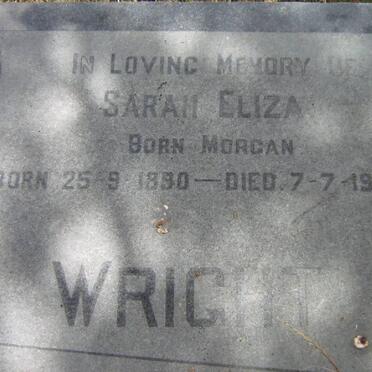 WRIGHT Sarah Eliza nee MORGAN 1890-1985.JPG