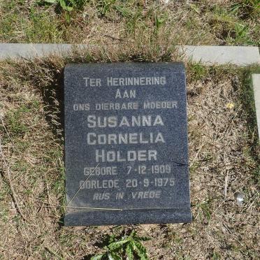 HOLDER Susanna Cornelia 1909-1975