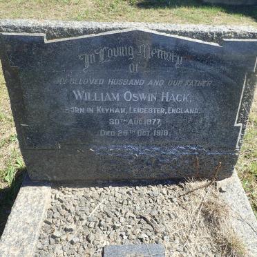 HACK William Oswin 1877-1918