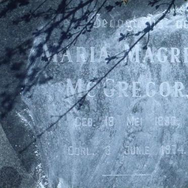 McGREGOR Maria Magret 1890-1974