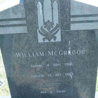 McGREGOR William 1912-1967