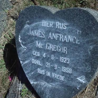 McGREGOR James Anfrance 1923-1958