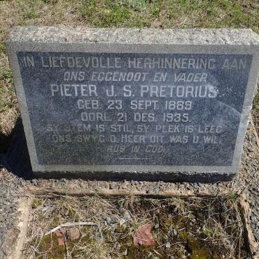 PRETORIUS Pieter J.S. 1889-1935