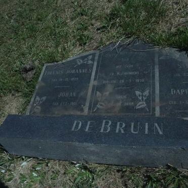 BRUIN Theunis Johannes, de 1929-1970 :: DE BRUIN Johan 1961-1970