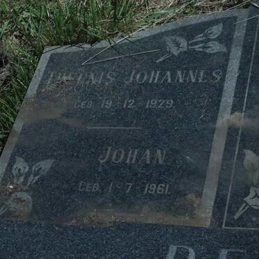 BRUIN Theunis Johannes, de 1929-1970 :: DE BRUIN Johan 1961-1970