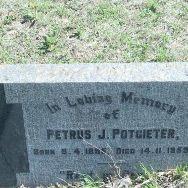 POTGIETER Petrus J. 1895-1959
