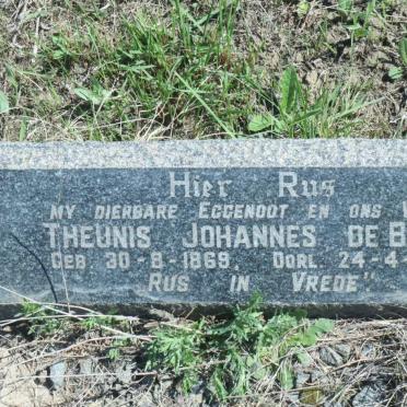 BRUIN Theunis Johannes, de 1869-1951