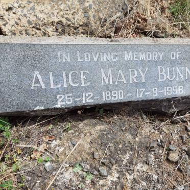 BUNN Alice Mary 1890-1958