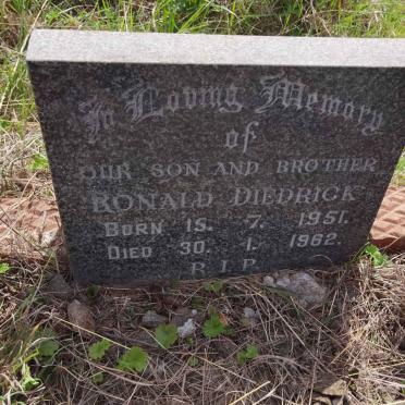DIEDRICK Ronald 1951-1962