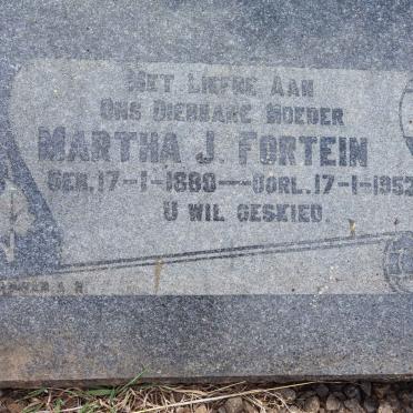 FORTEIN Martha J. 1880-1952