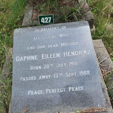 HENDRIKZ Daphne Eileen 1915-1968