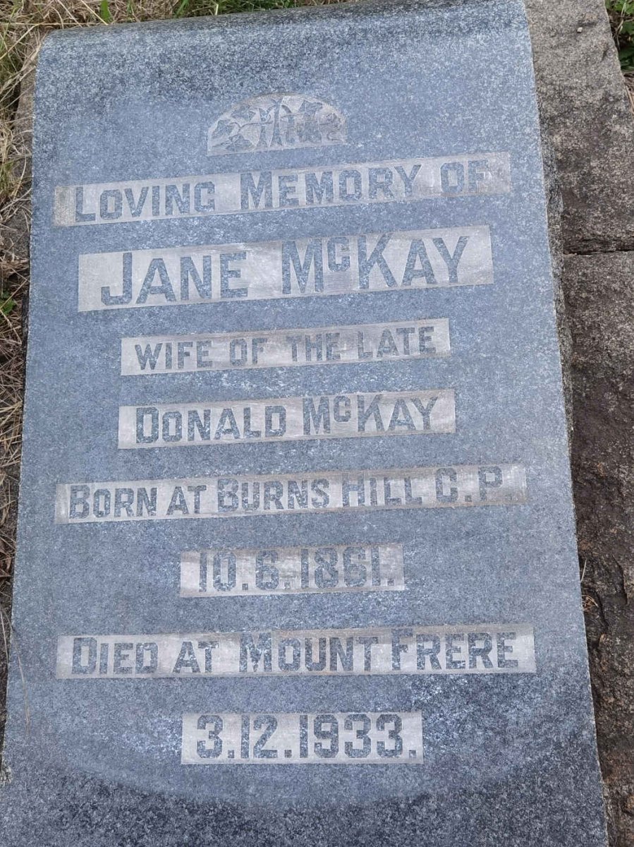 MCKAY Jane 1861-1933