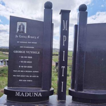 MADUNA George Vuyisile 1928-2020