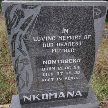NKOMANA Nontobeko 1954-2000