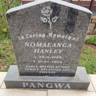 PANGWA Nomalanga Hanley 1969-2005
