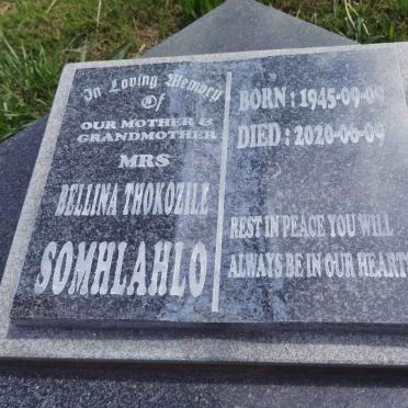 SOMHLAHLO Bellina Thokozile 1945-2020