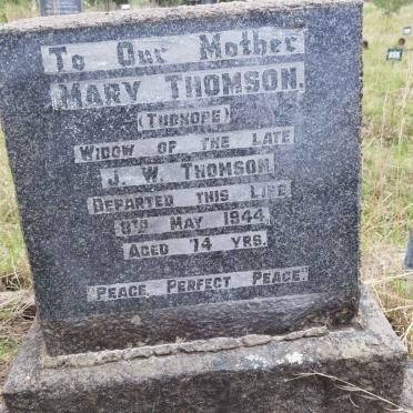 THOMSON Mary nee TUDHOPE -1944