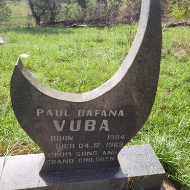 VUBA Paul Bafana 1904-1969