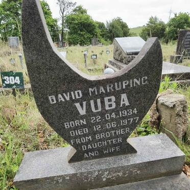 VUBA David Maruping 1934-1977
